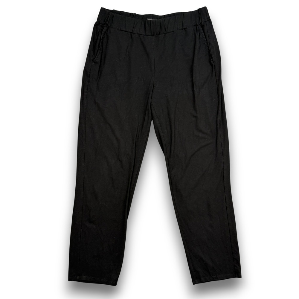 J. Jill Wearever Collection Pants Womens M Black Rayon Lycra Relaxed Ankle